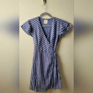 Harper Blue Stripped Dress